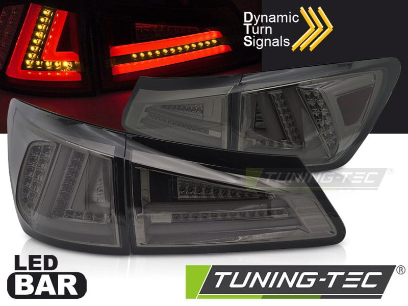 Complete LED Achterlichten Lexus IS 06-13 - Smoke Glas - Dynamische Knipperlichten