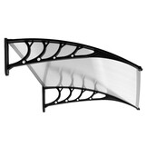 Moderne Deurluifel Polycarbonaat - Bescherming Tegen Alle Weersinvloeden - 123 cm Breed