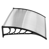 Polycarbonaat Deurluifel XL - Waterbestendig en UV-werend - 95,5 x 123 x 27 cm