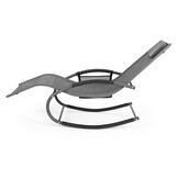 Comfort Tuinligbed Deluxe - Ergonomische Ligstoel met Opbergvak - Grijs