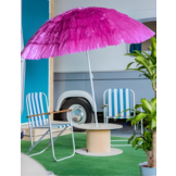 Decoratieve Hawaiiaanse Tuinparasol - Roze - 160 cm Ø - Tropische Sfeermaker