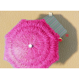 Tropische Parasol Hawaii-Style - UV-werend - 180 cm - Roze Zomersfeer