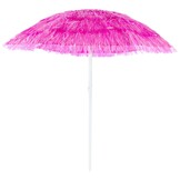 Tropische Parasol Hawaii-Style - UV-werend - 180 cm - Roze Zomersfeer