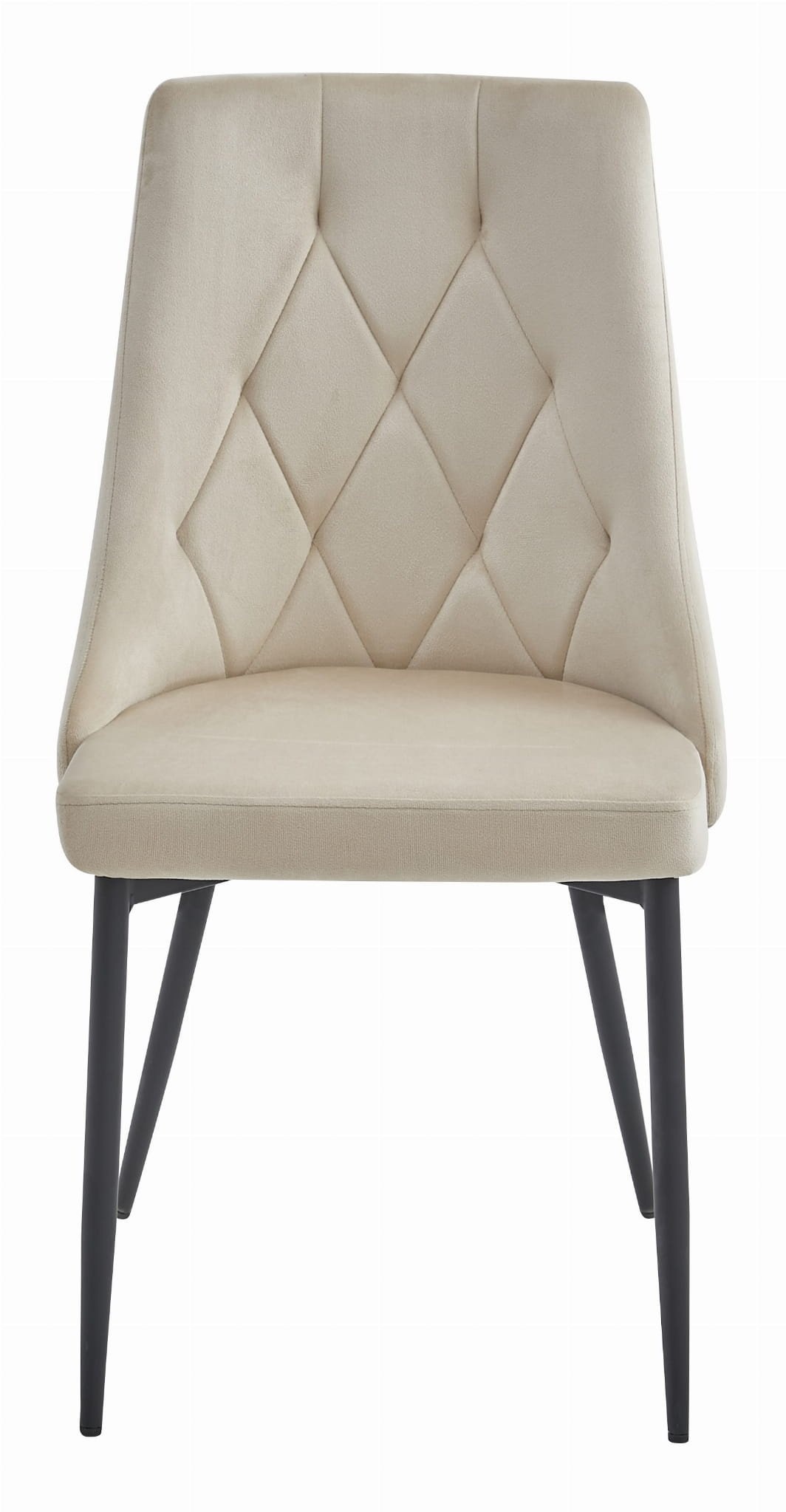 Moderne Eetkamerstoelen Set - 3x Beige Velvet - Betaalbare Luxe