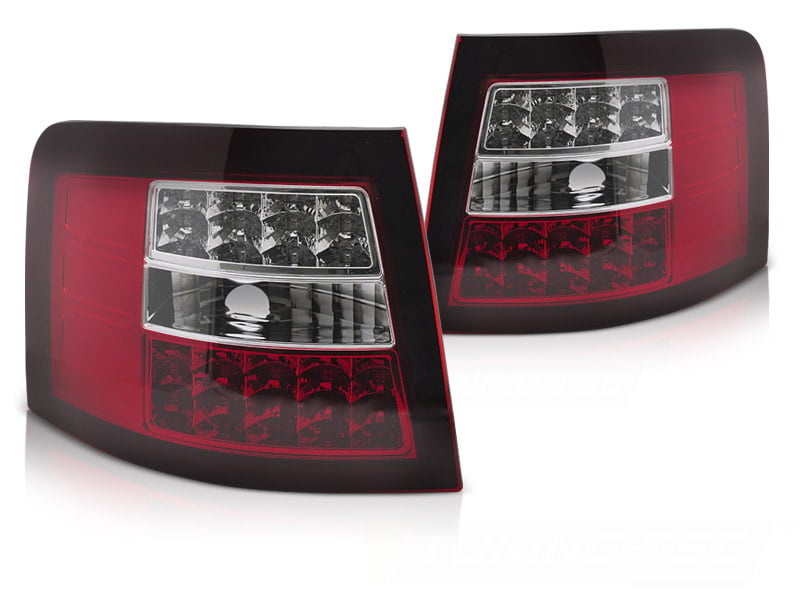 Upgrade LED Achterlichten Rood/Wit - Complete Set geschikt voor Audi A6 Station