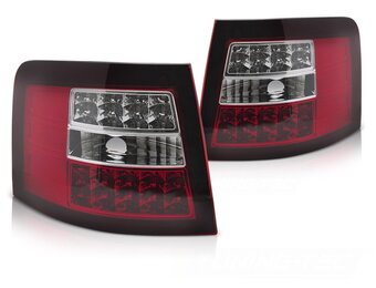 Design LED Achterlichten Audi A6 Avant - Rood/Wit Uitvoering