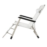 2-in-1 Opvouwbaar Tuinligbed - Weerbestendig Ligstoel met Antislip - 176 cm