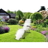 Premium Weerbestendig Tuinligbed - Duurzame Relaxstoel met Matras - 120kg