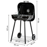 ModernHome Starter Barbecue Set - Compleet met Wielen en Opbergruimte