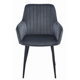 Multifunctionele Velvet Stoelen - 2 stuks - Zwart - Voor Woon- & Eetkamer