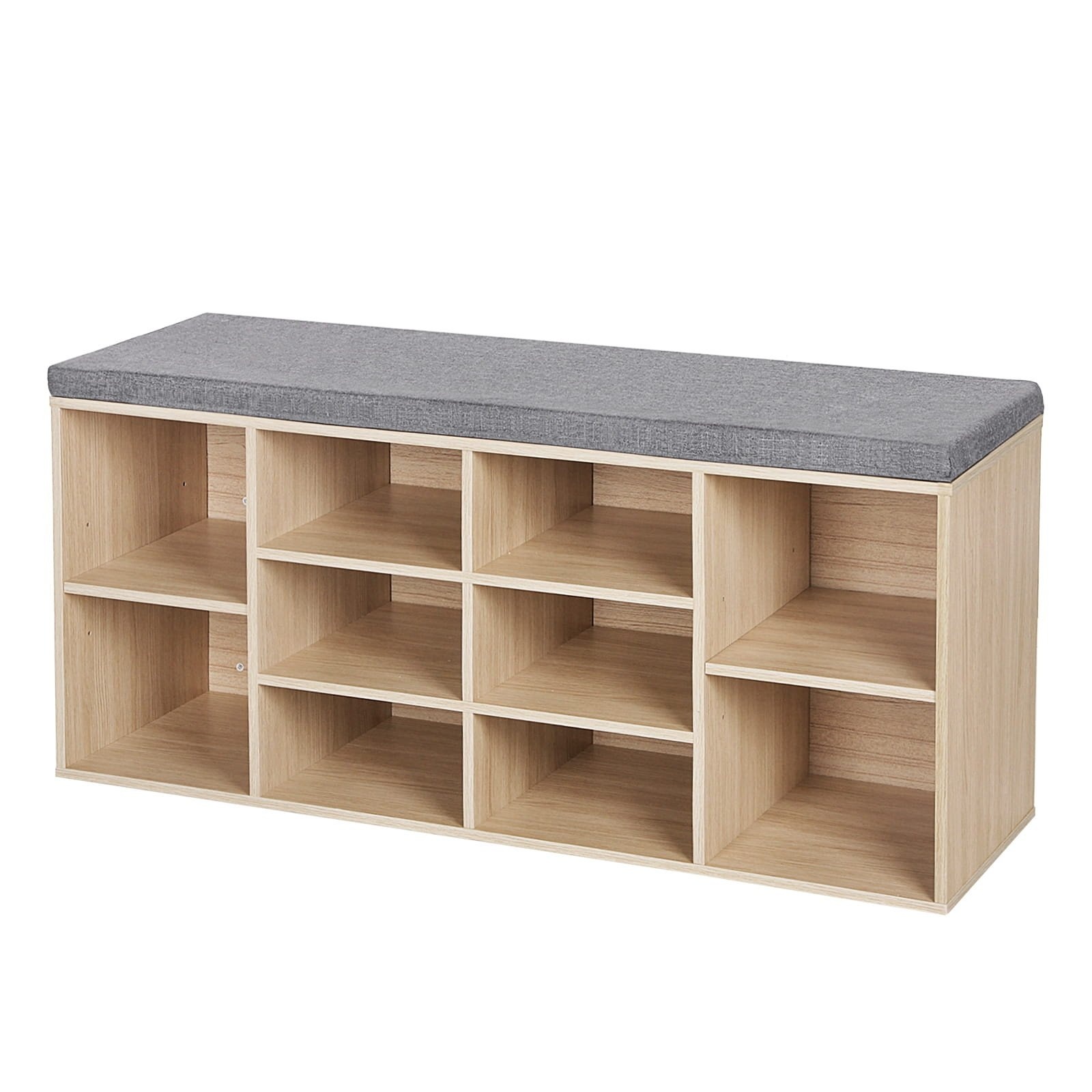 Comfortabele Schoenenbank met Verstelbare Planken - Extra Breed