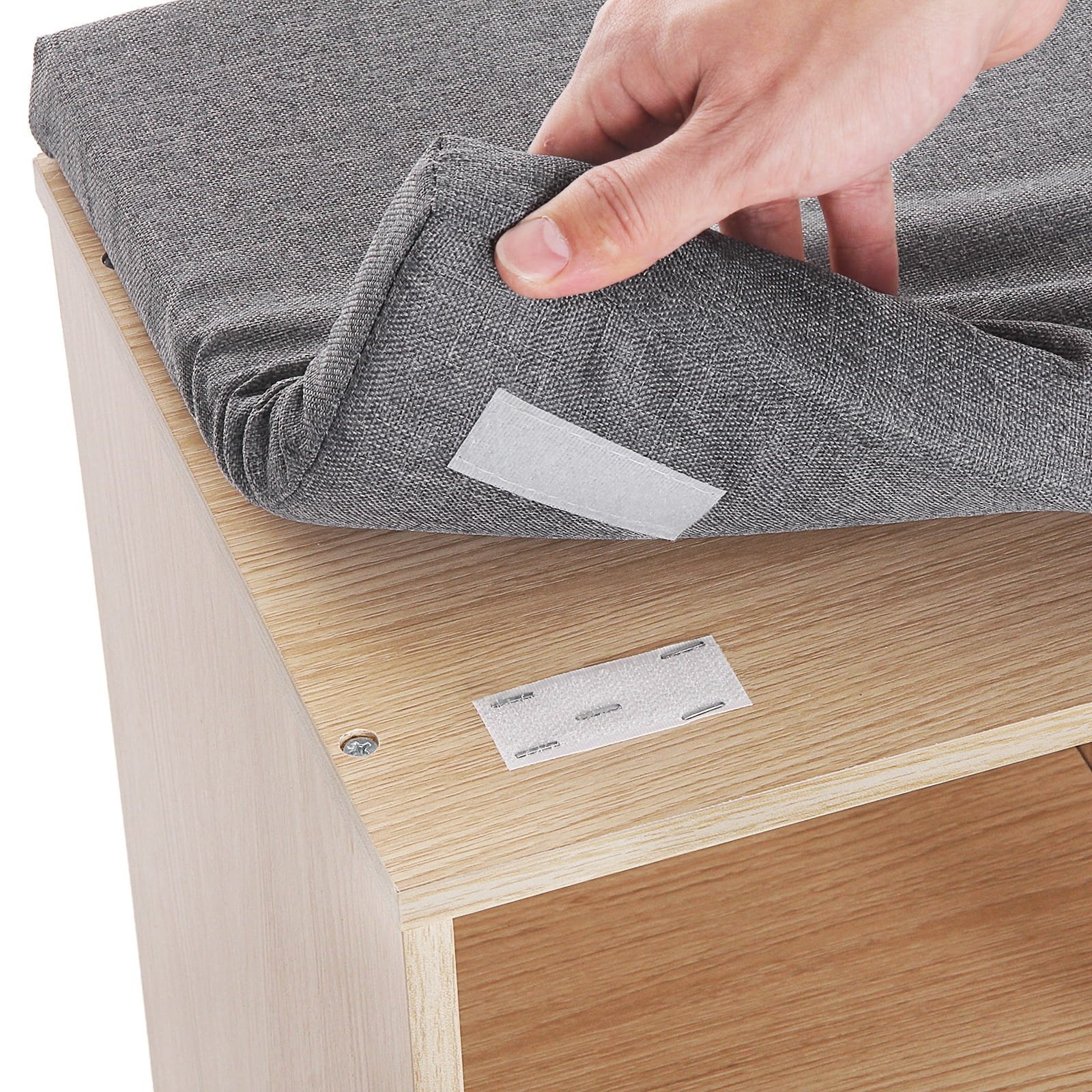 Comfortabele Schoenenbank met Verstelbare Planken - Extra Breed