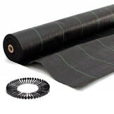Duurzaam Tuinbouwvlies - Premium Kwaliteit Worteldoek - UV-Bestendig Zwart