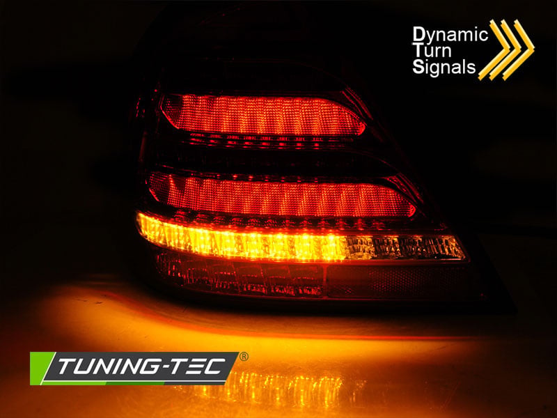 Dynamische LED Achterlichten geschikt voor Mercedes W203 | Smoke Uitvoering | E-keur