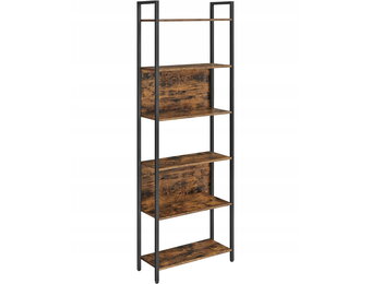 Industriële Boekenkast Loft Style - Rustiek Bruin Metaal - 186 cm