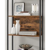 Industriële Boekenkast Loft Style - Rustiek Bruin Metaal - 186 cm