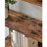 Industriële Boekenkast Loft Style - Rustiek Bruin Metaal - 186 cm