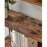 Vintage Boekenkast Metaal - Rustiek Bruin - Industriële Look