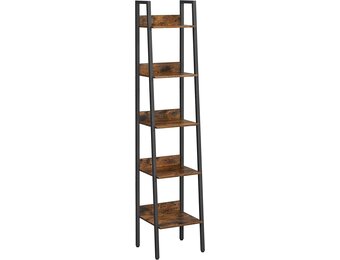 Rustieke Boekenkast Industrieel - Metalen Frame - 170cm Hoog
