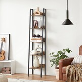 Rustieke Boekenkast Industrieel - Metalen Frame - 170cm Hoog
