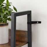 Rustieke Boekenkast Industrieel - Metalen Frame - 170cm Hoog