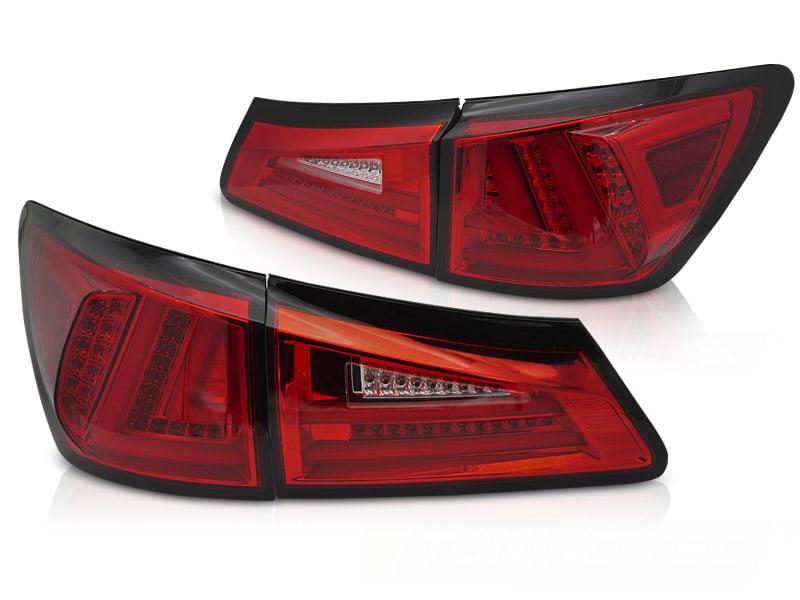 E13 Gekeurde LED Achterlichten Lexus IS - Dynamische Richtingaanwijzers