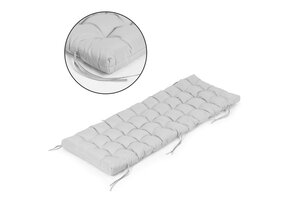 Waterdicht Tuinstoelkussen XL - Luxe Comfort - Grijs 145cm