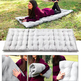 Waterdicht Tuinstoelkussen XL - Luxe Comfort - Grijs 145cm