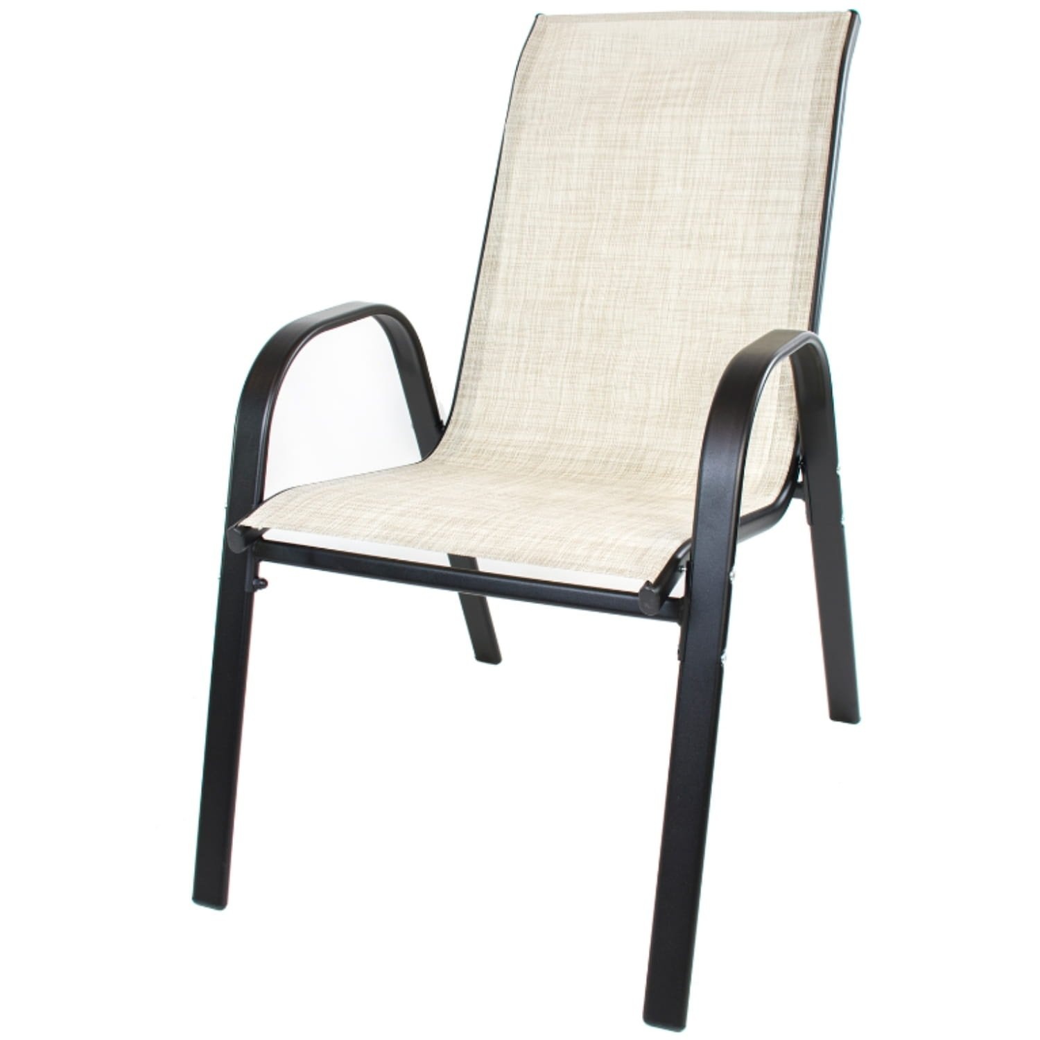 Compacte Balkonstoel Beige - Stapelbaar - Ruimtebesparend