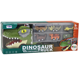 XL Dinosaurus Transportwagen met 6 Speelfiguren - Inclusief Geluidseffecten