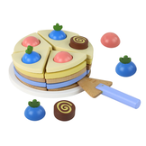 Professionele Houten Speeltaart Set - CE-gekeurd - Kinderopvang Kwaliteit