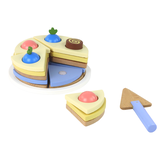 Professionele Houten Speeltaart Set - CE-gekeurd - Kinderopvang Kwaliteit