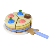 Professionele Houten Speeltaart Set - CE-gekeurd - Kinderopvang Kwaliteit