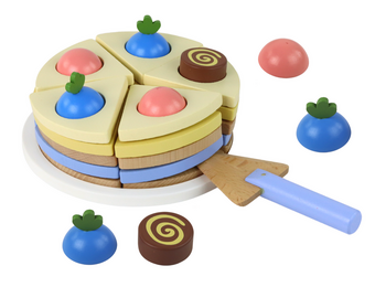 Houten Rollenspel Taartset - Inclusief Accessoires - Stimuleert Creativiteit