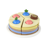 Luxe Houten Verjaardagstaart - Duurzaam Cadeau Set - Met Taartschep