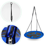 Grote Familie Nestschommel Blauw - Tot 150kg - Samen Schommelen Ø100cm