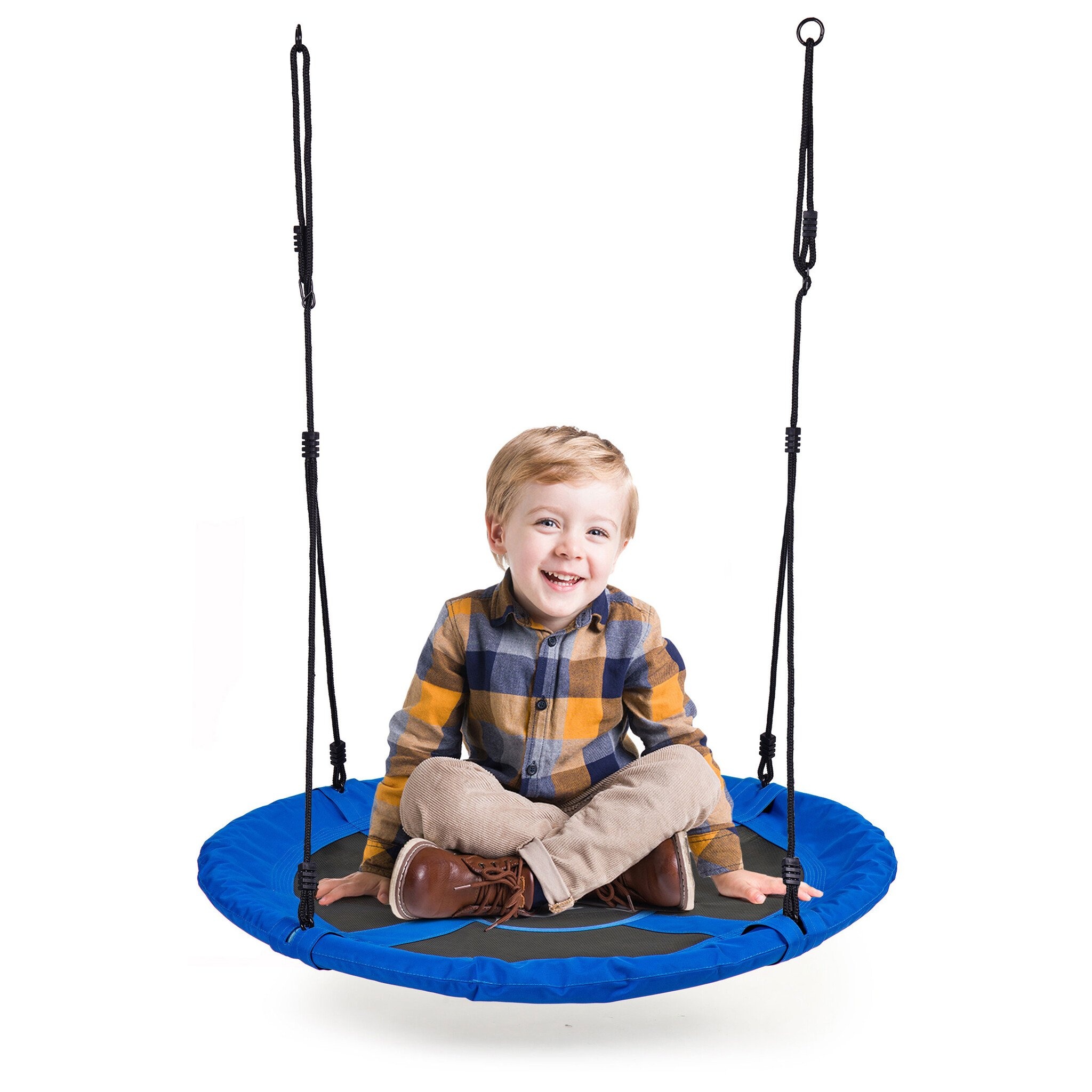 Veilige Kinder Nestschommel - Weerbestendig Blauw - 3+ jaar - Ø100cm