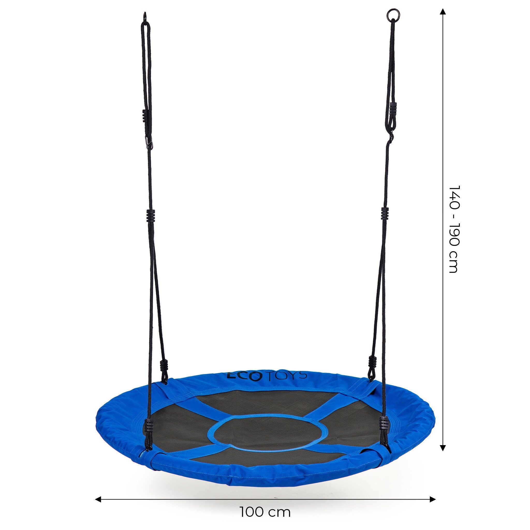 Veilige Kinder Nestschommel - Weerbestendig Blauw - 3+ jaar - Ø100cm