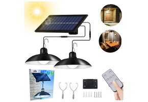 Duurzame Solar Tuinverlichting Set met Sensor - Energiebesparend en Milieuvriendelijk - 2x 400lm