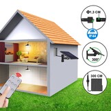 Zuinige Solar LED Buitenverlichting - 30.000 Branduren - IP44 - 2x 400lm - Met Sensor