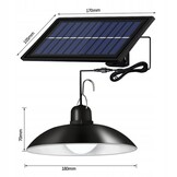 Zuinige Solar LED Buitenverlichting - 30.000 Branduren - IP44 - 2x 400lm - Met Sensor