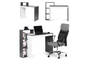 Thuiskantoor Bureau met Opbergkast - Modern Design - 90cm Werkblad