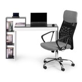 Design Bureau met Opbergkast - Stijlvol Grijs - 110cm Breed