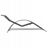 Design Tuinset - 2 Ergonomische Stoelen met Bijzettafel - Zwart Aluminium