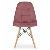 Compacte Velvet Eetkamerstoel - Ruimtebesparend Design 45cm