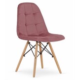 Design Velvet Eetkamerstoel - Statement Piece in Donkerroze