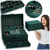 Grote Sieraden Organizer - Flessengroen - Veelzijdig Opbergsysteem