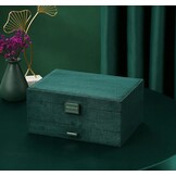 Grote Sieraden Organizer - Flessengroen - Veelzijdig Opbergsysteem