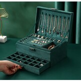 Grote Sieraden Organizer - Flessengroen - Veelzijdig Opbergsysteem