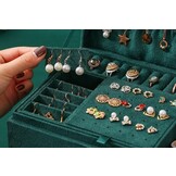 Grote Sieraden Organizer - Flessengroen - Veelzijdig Opbergsysteem